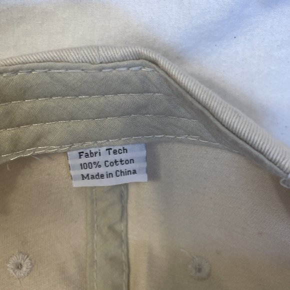 Old Fishermen Never Die They Just Get Reel Tired Strapback Hat Cap Tan - Picture 13 of 14